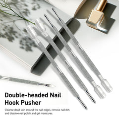 Kootinn cuticle pusher safety and gentle use for delicate nail beds.