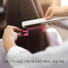 Kootinn Keratin comb delivers smooth glide and polished finish.