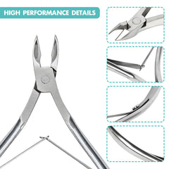 Kootinn nail cuticle nipper stainless steel blade delivers sharp trimming.