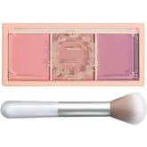 Kootinn paleta rubor 3 colores mate con brocha para aplicación precisa