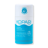 Kopari Desodorante Coco sin aluminio, botella de 60 ml, sensación suave y fresca todo el día.