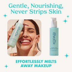 Kopari Marine Clean Purifying Gel Cleanser gel texture illustrating gel-to-foam action