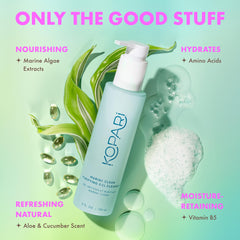 Kopari Marine Clean Purifying Gel Cleanser key algae ingredients and hydration