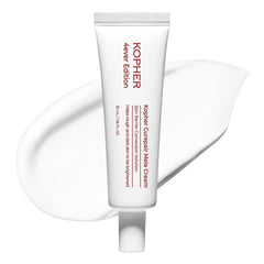 Kopher Curepair Mela Cream jar closeup with gentle hydration for sensitive skin