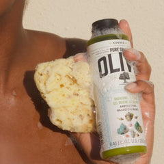 KORRES Olive Oil Shower Gel lather-action provides a silky cleanse with hydration