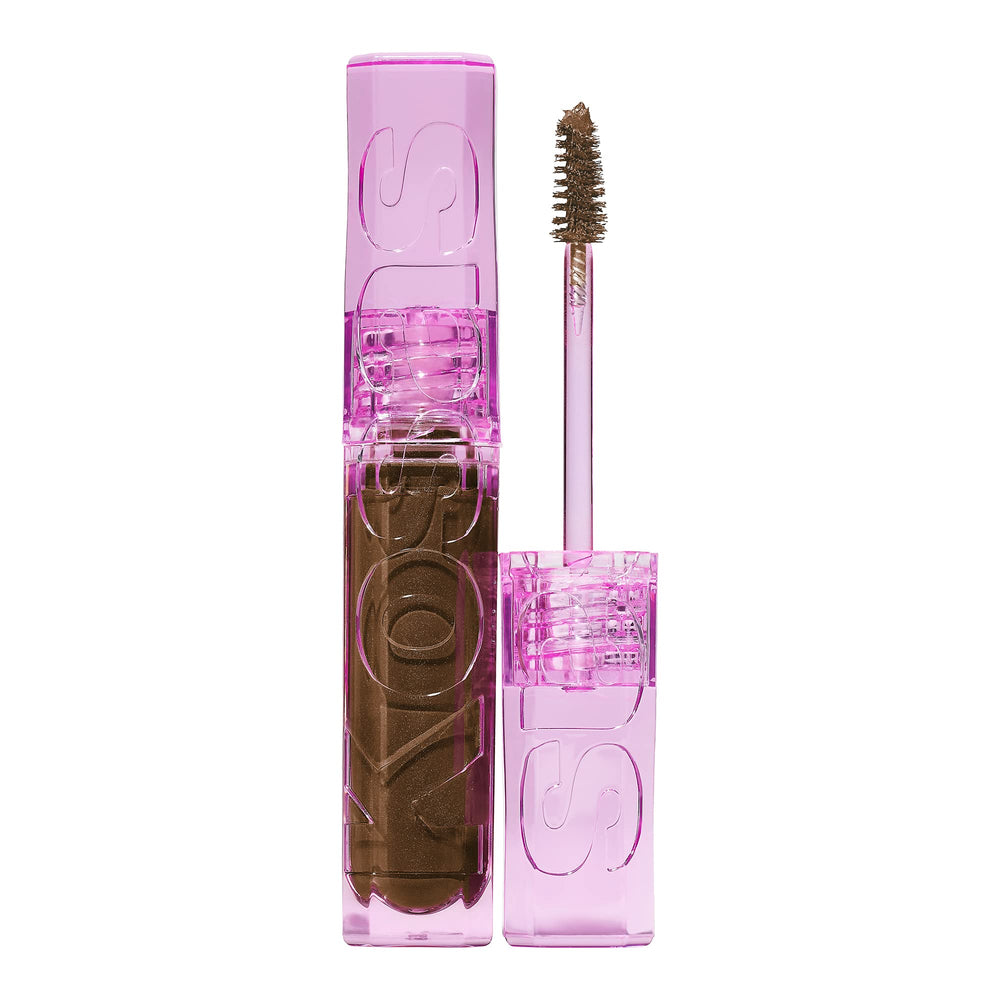 Kosas Air Brow Tinted Gel packaging highlights a clean vegan formula.