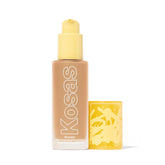 Kosas Revealer foundation bottle with pump offers buildable coverage for a natural glow.