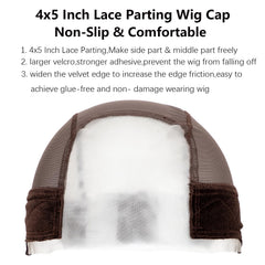 Koskusder 4x5 transparent lace parting for versatile styling