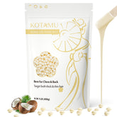 KOTAMU hard wax beads with coconut oil for gentle hair removal across skin types