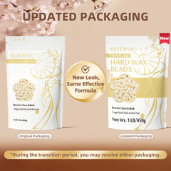 KOTAMU beads designed for sensitive skin to reduce irritation during waxing