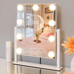 Kotdning vanity mirror offers 360° rotation for flexible angles.