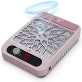 Kouzitop Nail Dust Collector with 360° suction captures fine dust for a cleaner workstation.