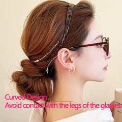 Diadema kovolitu con estampado leopardo negro, ideal para uso diario