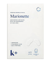 KPLUS K+ wrinkle patches overnight application may smooth fine lines.