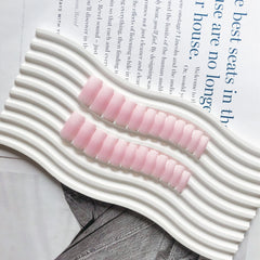 KQueenest Uñas acrilicas rosadas Gradiente: cobertura uniforme para looks elegantes
