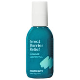 KraveBeauty Great Barrier Relief serum bottle on a clean vanity, fragrance-free hydration.