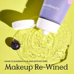 KraveBeauty Makeup Re-wined dissolves waterproof makeup effortlessly.