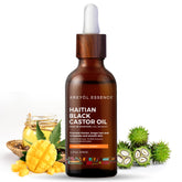 Kreyol Essence Haitian Black Castor Oil bottle for fuller-looking hair.