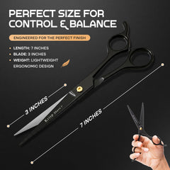 Krisp Shave ergonomic handle enabling comfortable long grooming sessions.