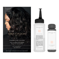 Kristin Ess Hair Gloss Bittersweet Dark Brunette in-shower application deepens color between salon visits.