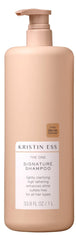 Kristin Ess Hair One Signature Shampoo bottle front, 1 liter, daily cleansing.