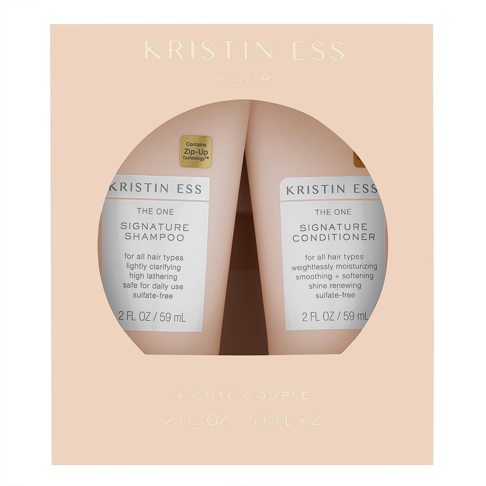 Kristin Ess Signature Shampoo mini, botella, limpieza suave que mantiene la humedad y brillo