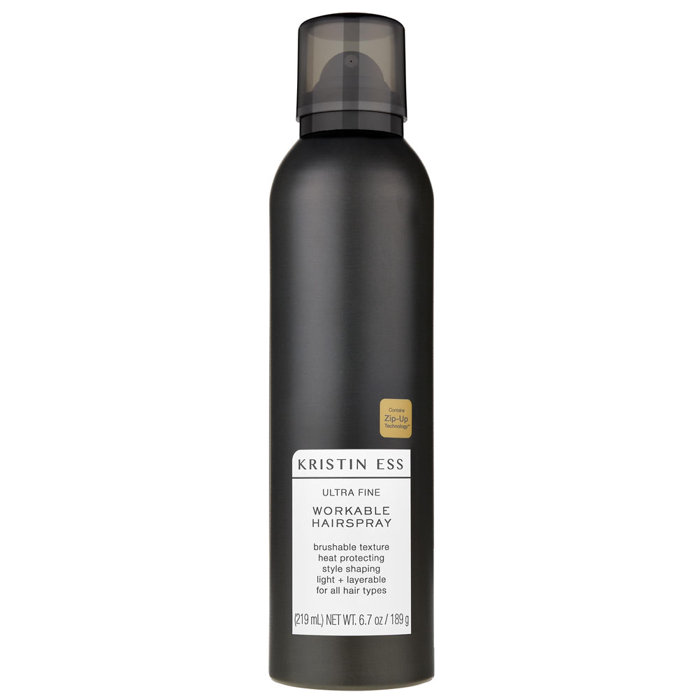 Kristin Ess spray fijador ultra fino con protección térmica para peinados duraderos
