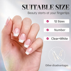 Krofaue ABS material is green-friendly and safe for nail tips.