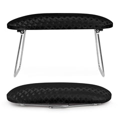 Krofaue Nail Arm Rest folding-design provides versatile support for long manicure sessions.
