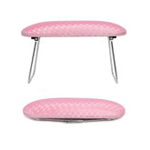 Krofaue Nail Arm Rest in pink provides stable support during acrylic nail sessions.