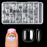 Krofaue short square kids nails pack for easy at-home nail art