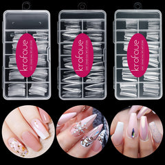 krofaue uñas frances transparentes, aspecto natural para un look elegante.