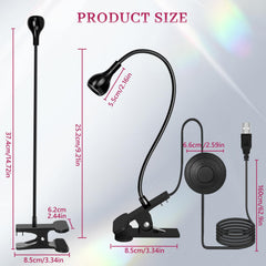 Krofaue UV LED lamp gooseneck angle for precise placement.