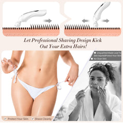 Krovena electric razor IPX7 waterproof design suitable for bath or shower use.