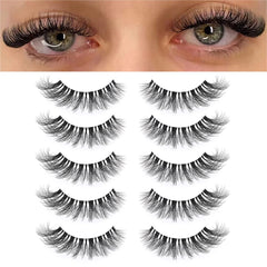 KSYOO false eyelashes Cat Eye Wispy with dramatic flutter for everyday glam