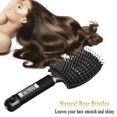 KTKUDY detangling brush works on wet or dry hair for versatile styling