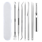 KuanStore 7-pack ingrown toenail tool kit in a case for convenient at-home care