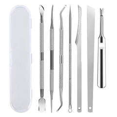 KuanStore 7-pack ingrown toenail tool kit in a case for convenient at-home care
