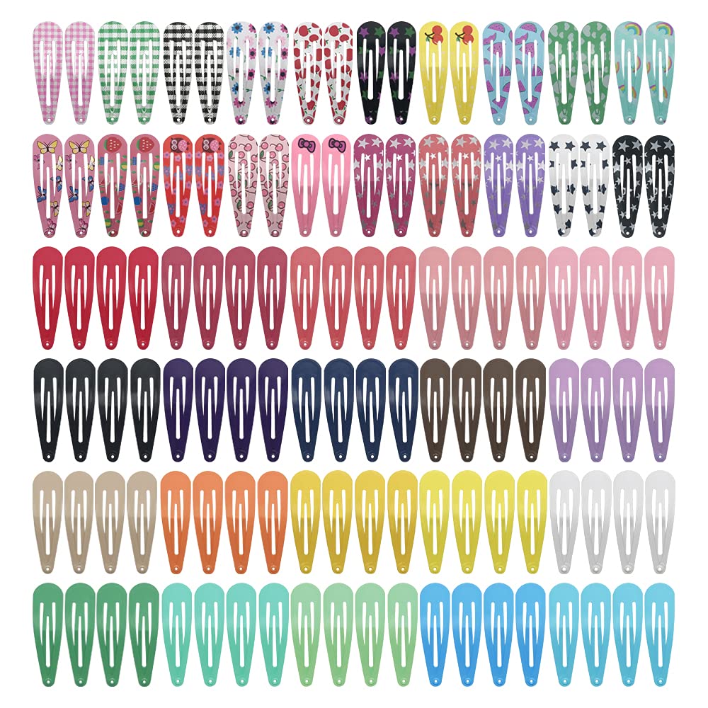 KUBOM broche de pelo metal color candy, ideal para peinados diarios y agarre seguro.