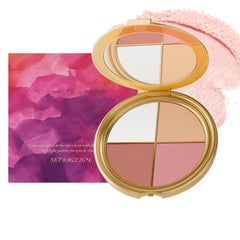 Paleta Kubot para ojos y mejillas 4 en 1 para looks coordinados.