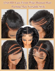 Kucmir 200-density deep wave wig close-up shows luxurious fullness
