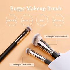 Kugge concealer brush with dense bristles for precise concealment