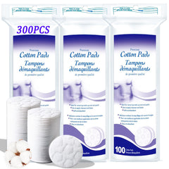 KUKEO Premium Cotton Pads: face pack 300 count for daily cleansing