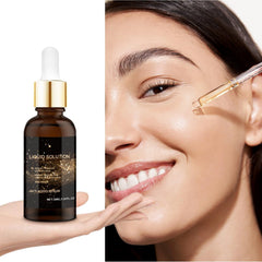 Aplicación de dos gotas de KUKSY Olavita Serum para hidratación profunda.