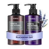 KUNDAL Blackberry Bay shampoo bottle with sulfate-free formula for gentle cleansing