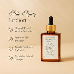 KUSHI Bee Venom Serum pump-top for easy, precise application