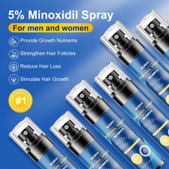 Kweqdsd Biotin-infused minoxidil bottle highlighting added nourishment for hair.