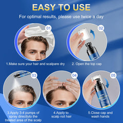 Kweqdsd Scalp spray being applied as part of daily routine.