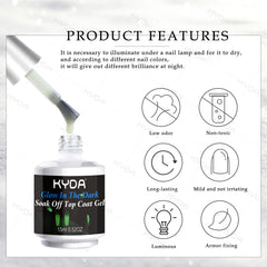 KYDA nail-art glow layer boosts nighttime visibility of designs