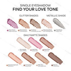 KYDA sombra tono té con leche, difuminado suave y definición